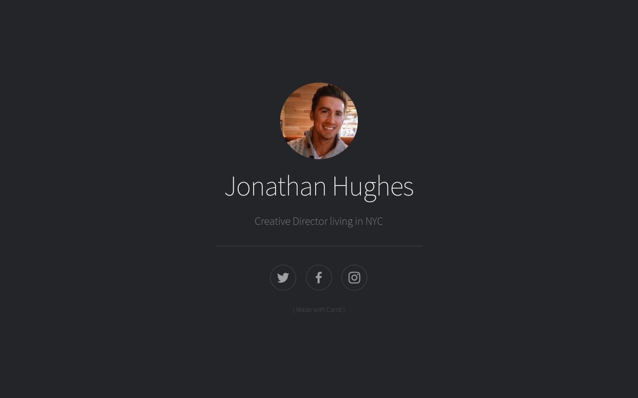 Carrd profile picture for @hughes